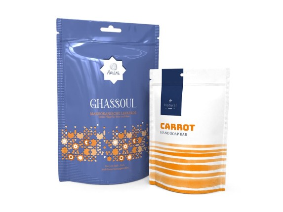 Standbodenbeutel mit Zipper und Euroloch