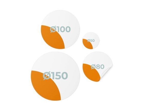 Bedruckte Aufkleber rund