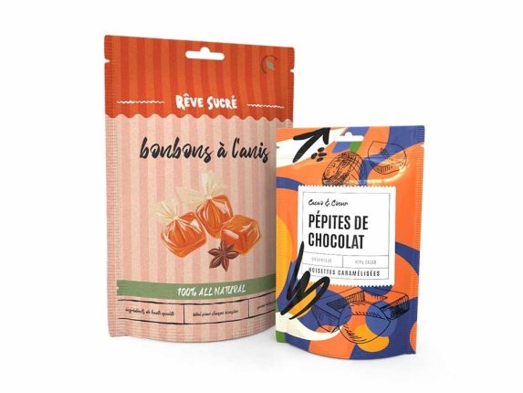 Verpackung für Süßigkeiten