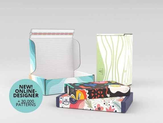 Großbriefkarton mit Klebestreifen