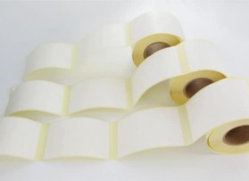 Etiquettes vierges 120x90mm papier vergé ivoire