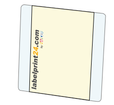 Simple booklet labels with unprinted base labels