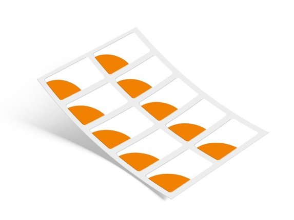 Bedruckte Bogenetiketten DIN A4