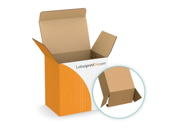 Faltkarton mit Einstecklasche vollflächig bedruckt