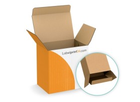 Boite carton personnalisée e-commerce imprimée et bande d'arrachage