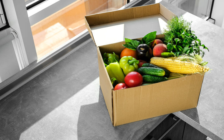 Karton Lebensmittel Karton Lebensmittel