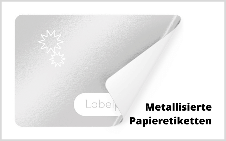 Metallisierte Papieretiketten von Labelprint24
