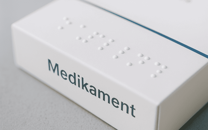 Arzneimittel mit Blindenschrift Arzneimittel mit Blindenschrift