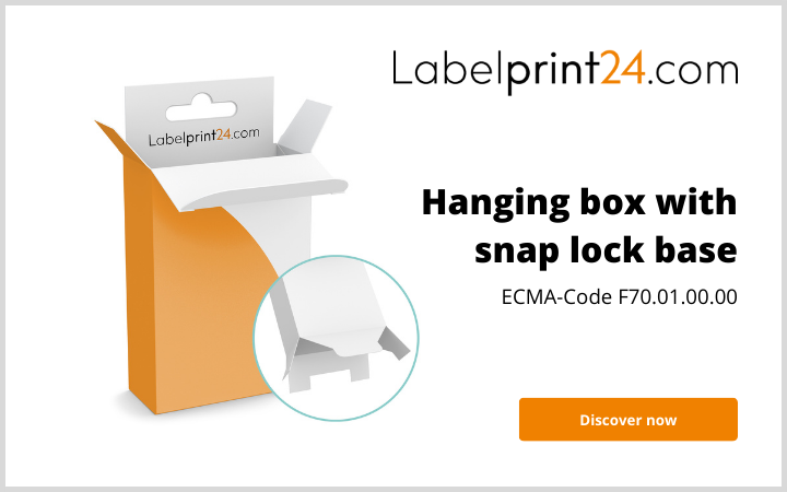 Hanging box with snap lock ECMA-Code E12.30.00.00