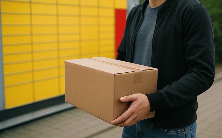 Paketabgabe in DHL Packstation Paketabgabe in DHL Packstation