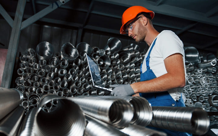 individuell bedruckbare Labels für die Stahlproduktion