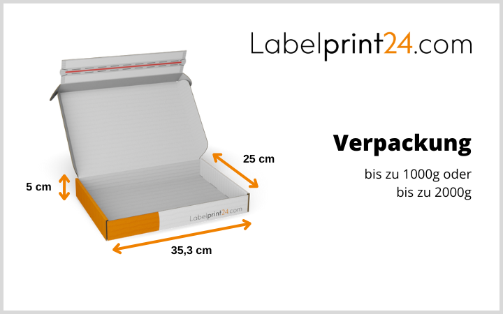 Verpackung mit passenden Maßen