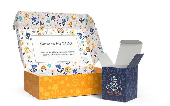 Entdecken Sie alle unsere personalisierten Faltschachteln