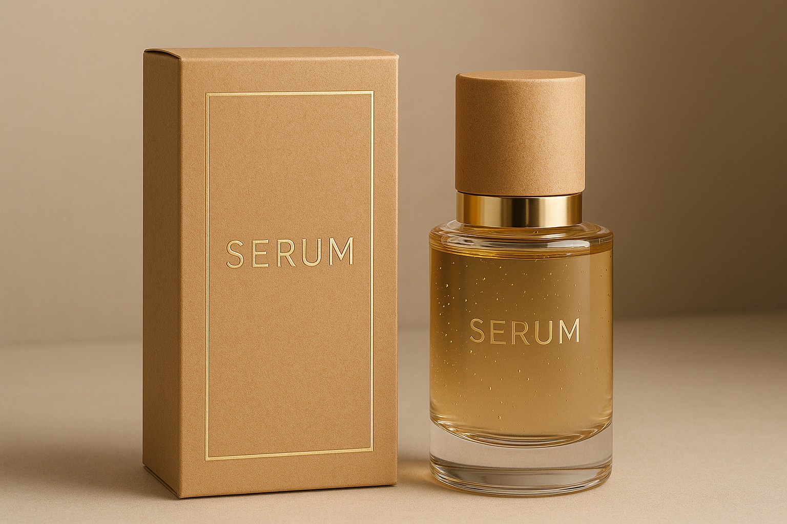 Kosmetikverpackung gold