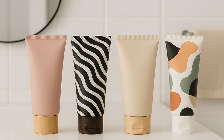 Laminattuben mit verschiedenem Design