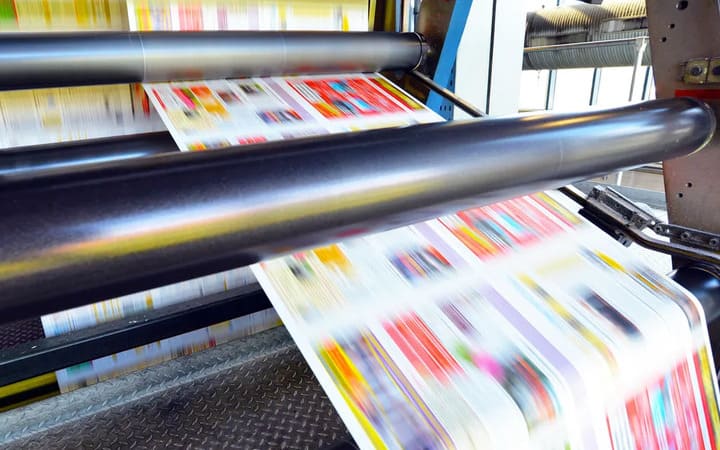 Zeitungsdruckmaschine