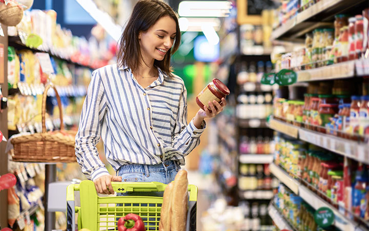 Etiketten für Lebensmittel