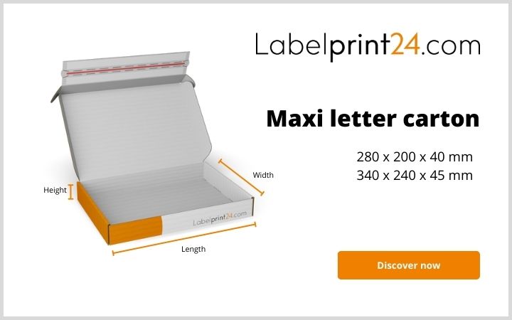 Maxi letter carton