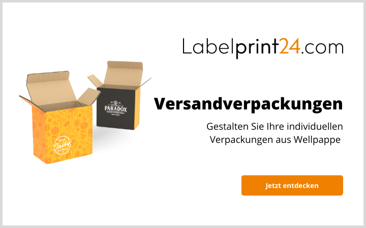 Gestalte Versandverpackungen auf Labelprint24
