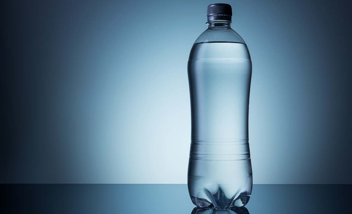 Single-use plastic bottle